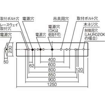 天井直付型 40形 一体型LEDベースライト 連続調光型調光タイプ(ライコン別売) Dスタイル 富士型 Panasonic(パナソニック)