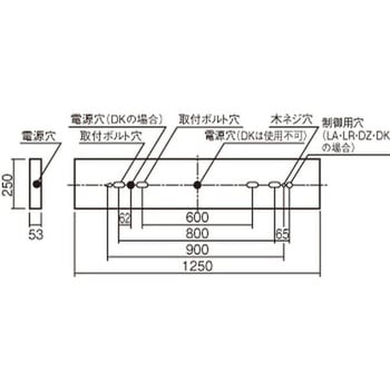 天井直付型 40形 一体型LEDベースライト スリムベース Panasonic(パナソニック)