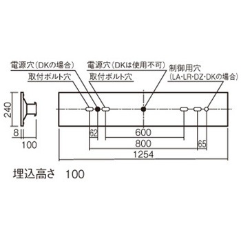 リニューアル用 天井埋込型 40形 一体型LEDベースライト 連続調光型調光タイプ(ライコン別売) 下面開放型 Panasonic(パナソニック)