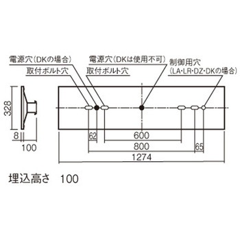 リニューアル用 天井埋込型 40形 一体型LEDベースライト 連続調光型調光タイプ(ライコン別売) 下面開放型 Panasonic(パナソニック)