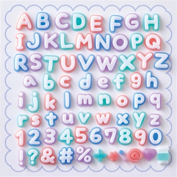 レジン型 タフレクトモールド アルファベット&数字 PADICO