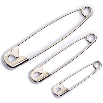 安全ピン・シルバー 27mm/38mm/50mm - プリム(Prym)