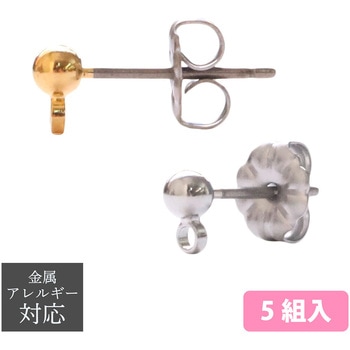 カン付チタンピアス 日本紐釦貿易