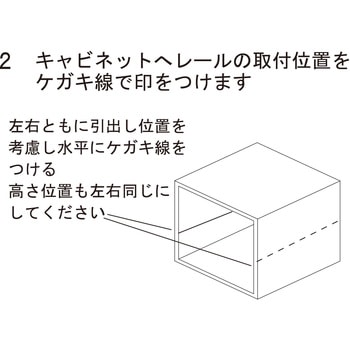 ダンパー付きスライドレール WAKI(和気産業)