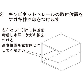 ダンパー付きスライドレール WAKI(和気産業)