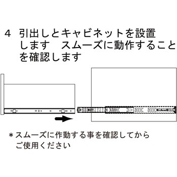 ダンパー付きスライドレール WAKI(和気産業)