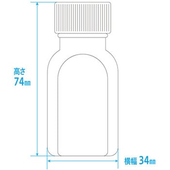 タマ投薬瓶(タマプリント付き投薬瓶) 刻印目盛り 4色キャップセット 金鵄製作所
