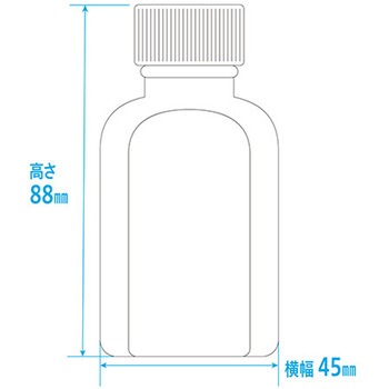 タマ投薬瓶(タマプリント付き投薬瓶) 刻印目盛り 4色キャップセット 金鵄製作所