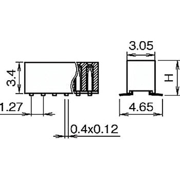 ピンヘッダー(ソケット) FSM-72036-00(2列) 廣杉計器