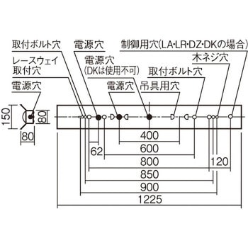 一体型LEDベースライト リニューアル用 反射笠付型 天井直付型 40形 一般タイプ 10000lm 幅150 非調光 - Panasonic(パナソニック)