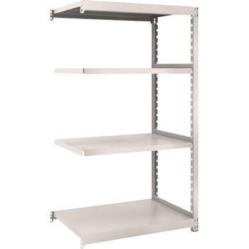 軽中量ボルトレス棚”M2型”(200kgタイプ、高さ1500mm、4段タイプ) 連結型(高さ1500mm 棚段数4段タイプ) - TRUSCO