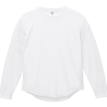5．6オンス ドライコットン ラウンドテールロングスリーブTシャツ ユナイテッドアスレ