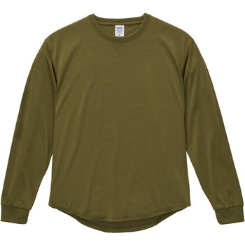 5．6オンス ドライコットン ラウンドテールロングスリーブTシャツ ユナイテッドアスレ