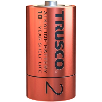 アルカリ乾電池10年単2形 TRUSCO