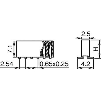 ピンヘッダー(ソケット) FSM-41075-00(1列) 廣杉計器