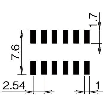 ピンヘッダー(ソケット) FSM-42052-00(2列) - 廣杉計器
