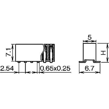 ピンヘッダー(ソケット) FSM-42074-00(2列) 廣杉計器