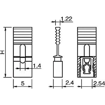 JS-41135 ジャンパー JS-4(2.54mm ピッチ) 1袋(50個) 廣杉計器 【通販