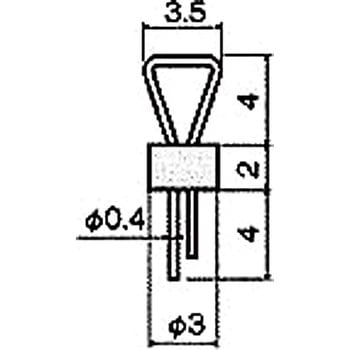 基板用マウントパーツ(チェック端子) HYT-4024(基板穴Φ1.0) 廣杉計器