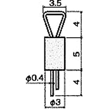 基板用マウントパーツ(チェック端子) HYT-4054(基板穴Φ1.0) 廣杉計器