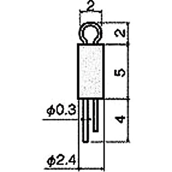 基板用マウントパーツ(チェック端子) HYT-2054(基板穴Φ0.8) 廣杉計器
