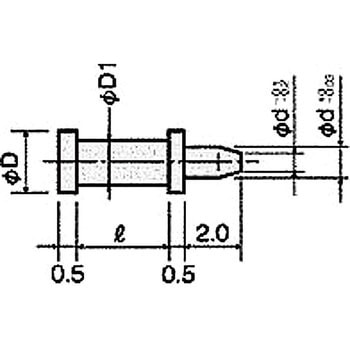 基板用マウントパーツ(チェック端子) HT-0010(基板厚1.0用) 廣杉計器