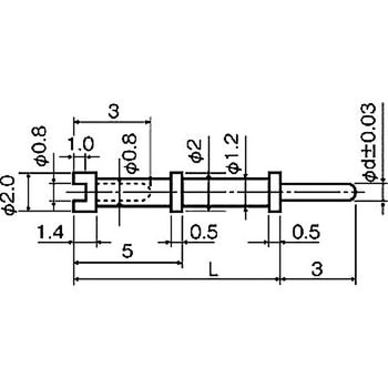 基板用マウントパーツ(多用途端子) MT-0000 - 廣杉計器