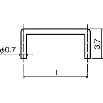基板用マウントパーツ(ジャンパー) HJB-3000(H=3.7 ピッチ2.00mm用) - 廣杉計器