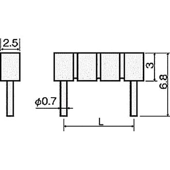 基板用マウントパーツ(プロテクトジャンパー) HJC-6000( ピッチ2.54mm用) - 廣杉計器