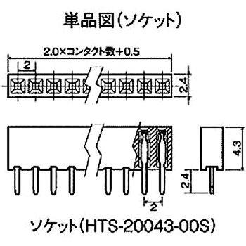 基板用マウントパーツ(段重ね端子) HTS-20043-00S 廣杉計器