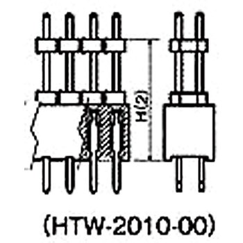 基板用マウントパーツ(段重ね端子) HTW-20058-00，HTW-2010-00 廣杉計器