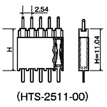 基板用マウントパーツ(段重ね端子) HTS-2511-00 廣杉計器