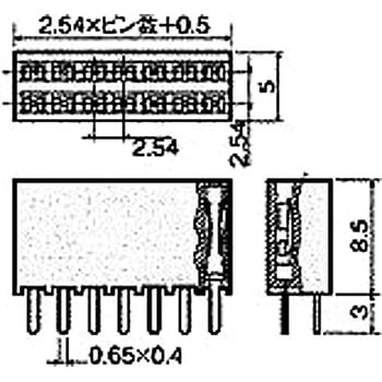 基板用マウントパーツ(段重ね端子) HTW-25085-00S 廣杉計器