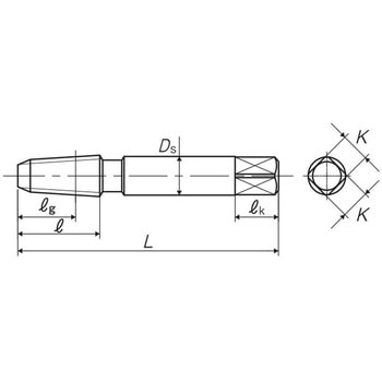 アメリカ管用テーパねじ用スパイラルタップ長ねじ形 SP-NPT YAMAWA(ヤマワ/弥満和製作所)