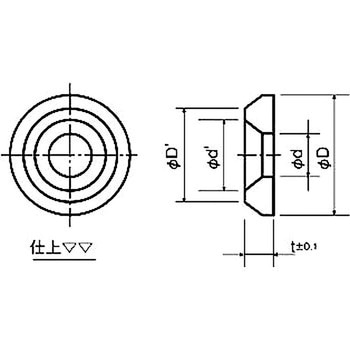 ワッシャー(ジュラコン(R)ロゼットワッシャー) DRW-00 廣杉計器