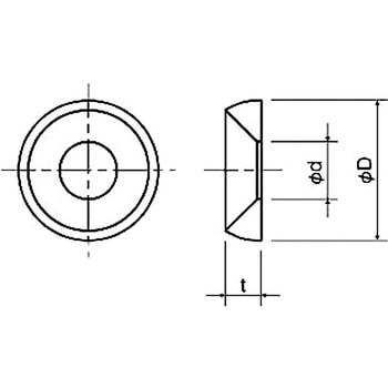 ワッシャー(ナイロンロゼットワッシャー) NRW-00 廣杉計器