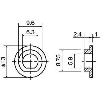ブッシュ(PBTブッシュ) Z0000-0000DM 廣杉計器