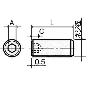 樹脂ネジ(ピーク止めネジ) PEH-0000-F 六角穴付止めネジ - 廣杉計器