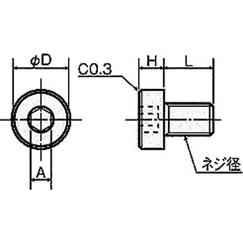 樹脂ネジ(PPS六角穴付低頭ボルト) PSCL-0000 六角穴付低頭ボルト 廣杉計器