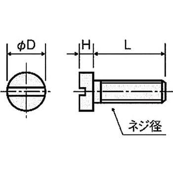 TE-0412 樹脂ネジ(PTFE平小ネジ) TE-0000平小ネジ 1袋(10個) 廣杉計器