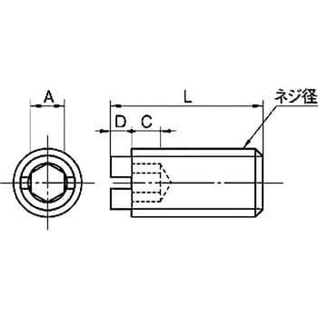 PCHS-0305 樹脂ネジ(ポリカーボネート六角穴付止めネジ) PCHS-0000六角