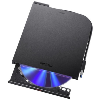 USB3.2(Gen1)対応 ポータブルBDドライブ 書込ソフト添付 ブラック BUFFALO(バッファロー)