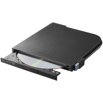 USB3.2(Gen1)ポータブルDVDドライブ Type-Cケーブル/再生・書込みソフト添付 BUFFALO(バッファロー)