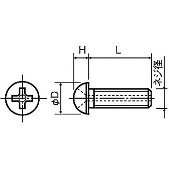 樹脂ネジ(セラミックスナベ小ネジ) RA-0000ナベ小ネジ (ガス抜用穴付) 廣杉計器