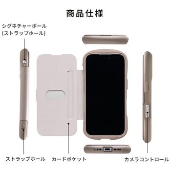 [iPhone 15/14/13専用]iFace Reflection ダイアリー ポリカーボネート クリアケース iFace