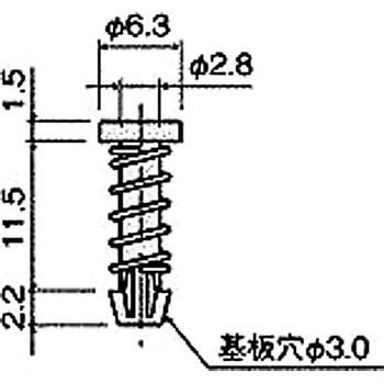ナイロン ファンスナップリベット/NSR 廣杉計器