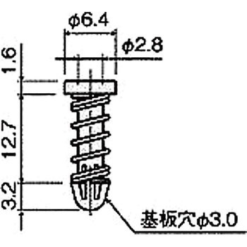 ナイロン ファンスナップリベット/NSR 廣杉計器