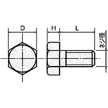 金属ネジ(アルミ ボルト) ALBT-0300Eボルト 廣杉計器 六角ボルト