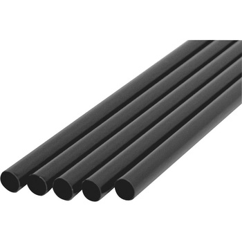 【国産】コーヒー用バイオマスストロー4.5mm×18cmストレート 黒(包装なし/1000本入) 大一産業