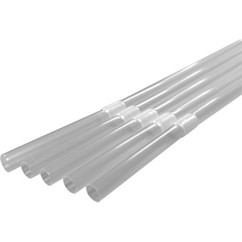 【国産】ジュース用バイオマスストロー6mm×21cmフレックス クリア(包装なし/500本入) 大一産業